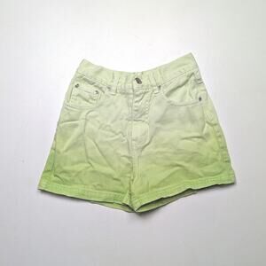 Vintage Arizona Shorts Size 10 Green Ombre Denim